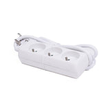 Steckdosenleiste 3-fach + A-pin + 1,5 m Weiss