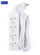 Steckdosenleiste 4-fach + A-pin + 3,0 m Weiss