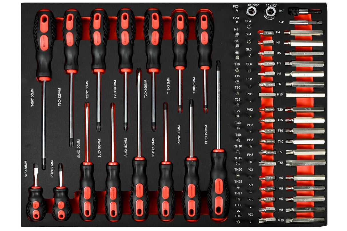 Tool trolley 7 drawers 1125 pcs black edition