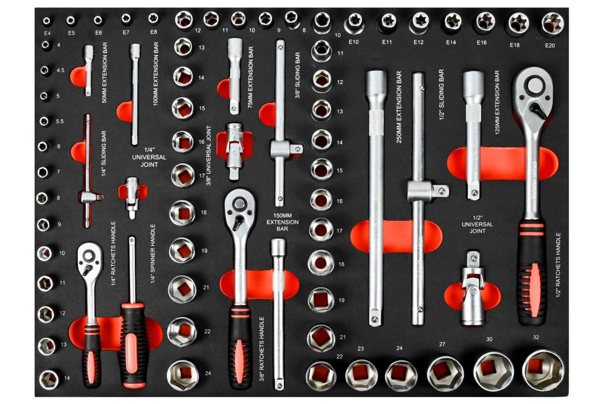 Tool trolley 7 drawers 1125 pcs black edition