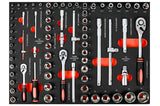 Tool trolley 7 drawers 1125 pcs black edition