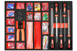 Tool trolley 7 drawers 1125 pcs black edition