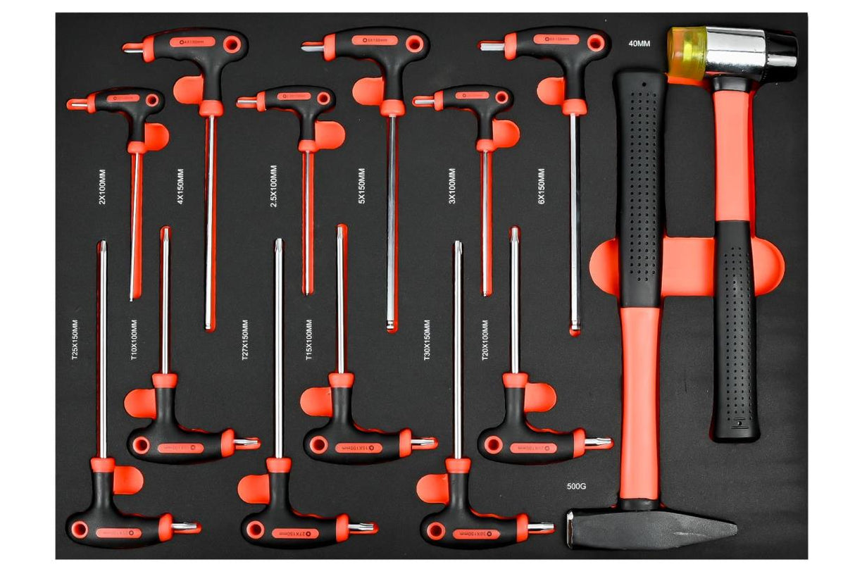 Tool trolley 7 drawers 1125 pcs black edition