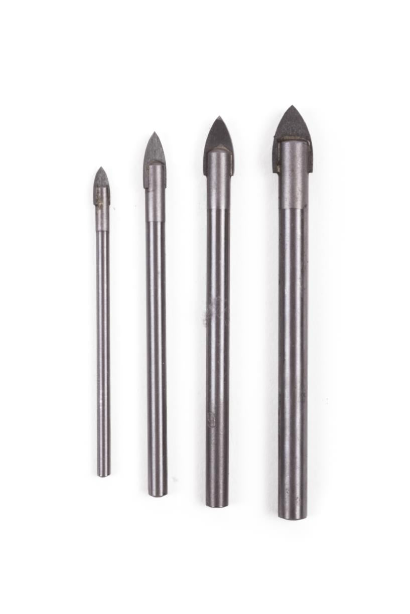 Boorset 4 dlg glas 3 - 5 -6 - 8 mm