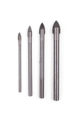 Boorset 4 dlg glas 3 - 5 -6 - 8 mm