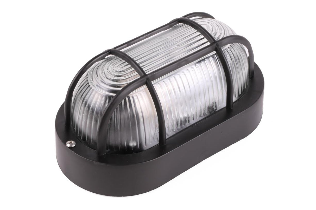 Bulleye lamp ovaal zwart