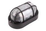 Bulleye lamp ovaal zwart