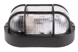Bulleye lamp ovaal zwart