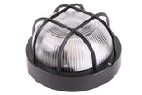 Bulleye lamp rond zwart
