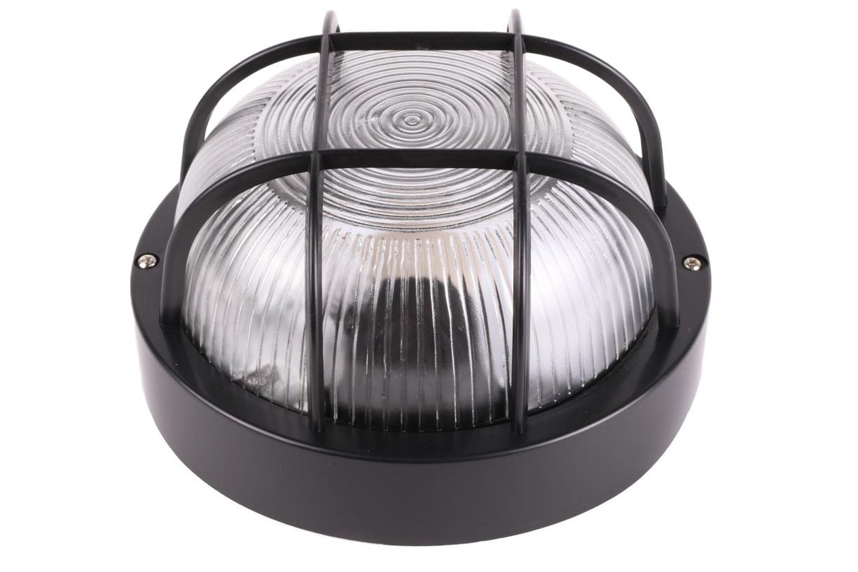 Bulleye lamp rond zwart