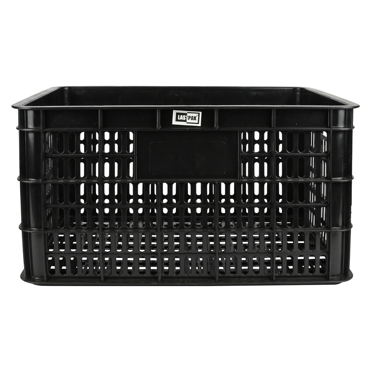 Caisse vélo plastique 48 x 35 x 26 cm noir deluxe