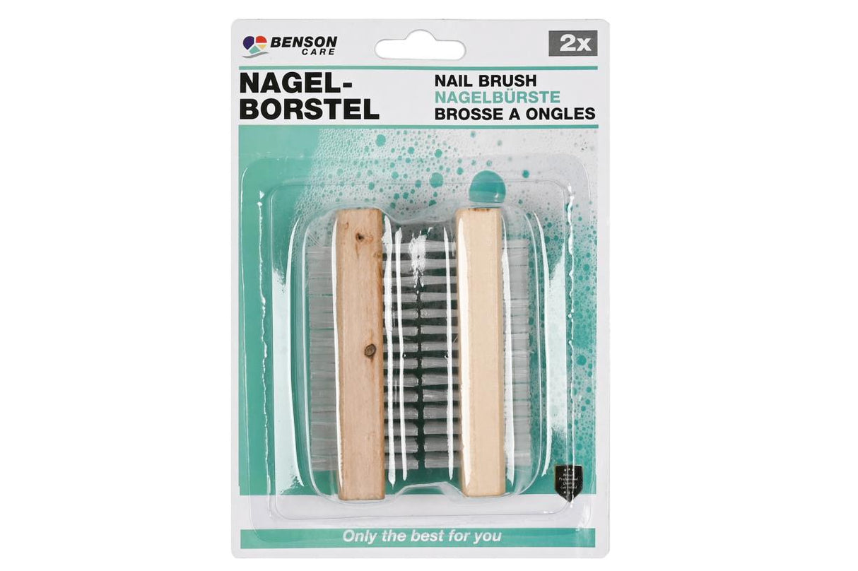 Brosse A ongles 2 pcs bois