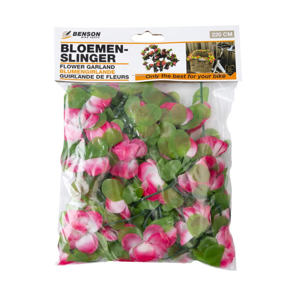 Guirlande de fleurs à vélo 220 cm mix