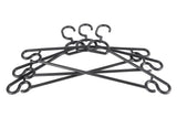 Clothes hangers 3 pcs black