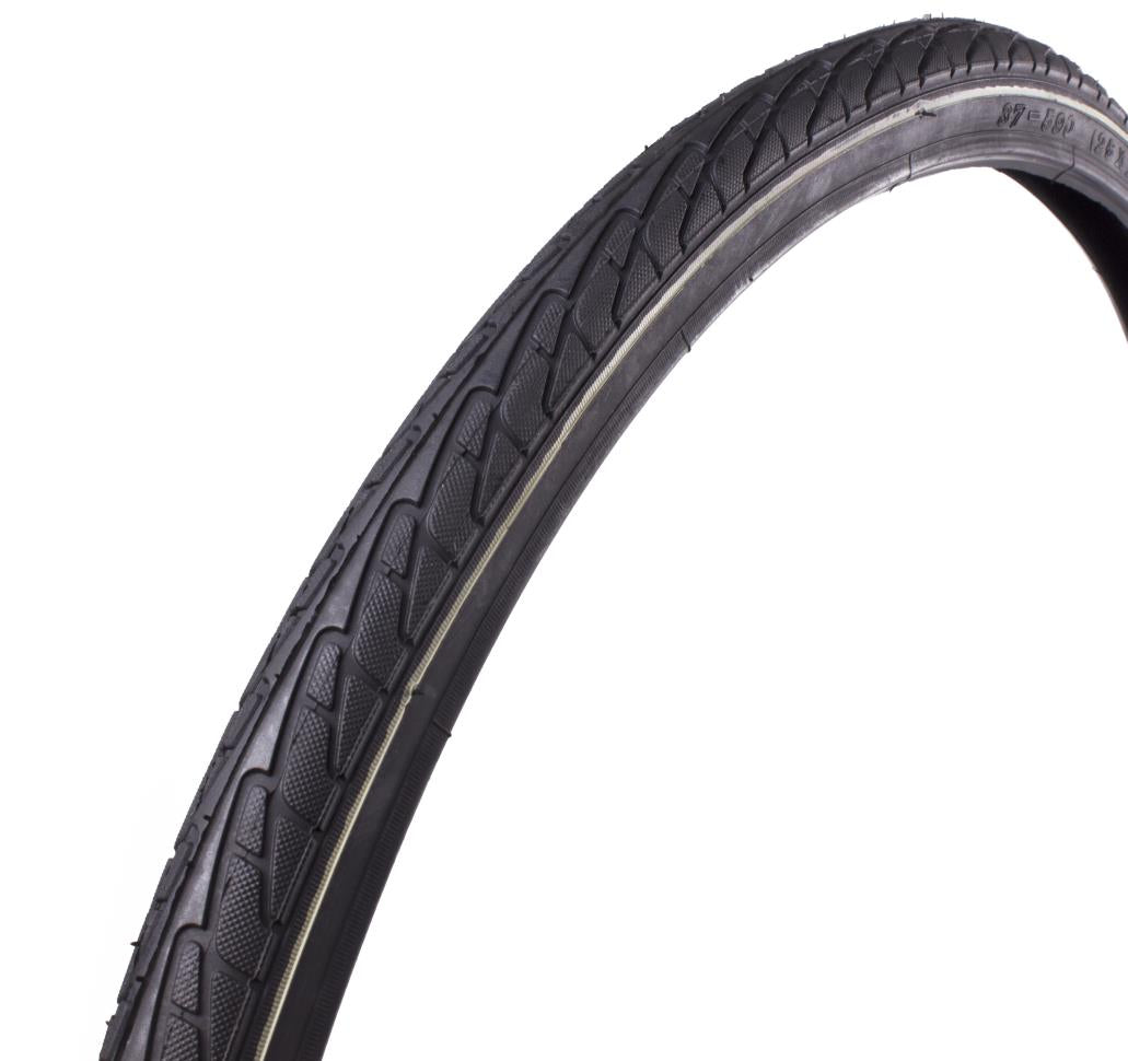 Pneu velo 26 x 1 3/8 ligne blanche