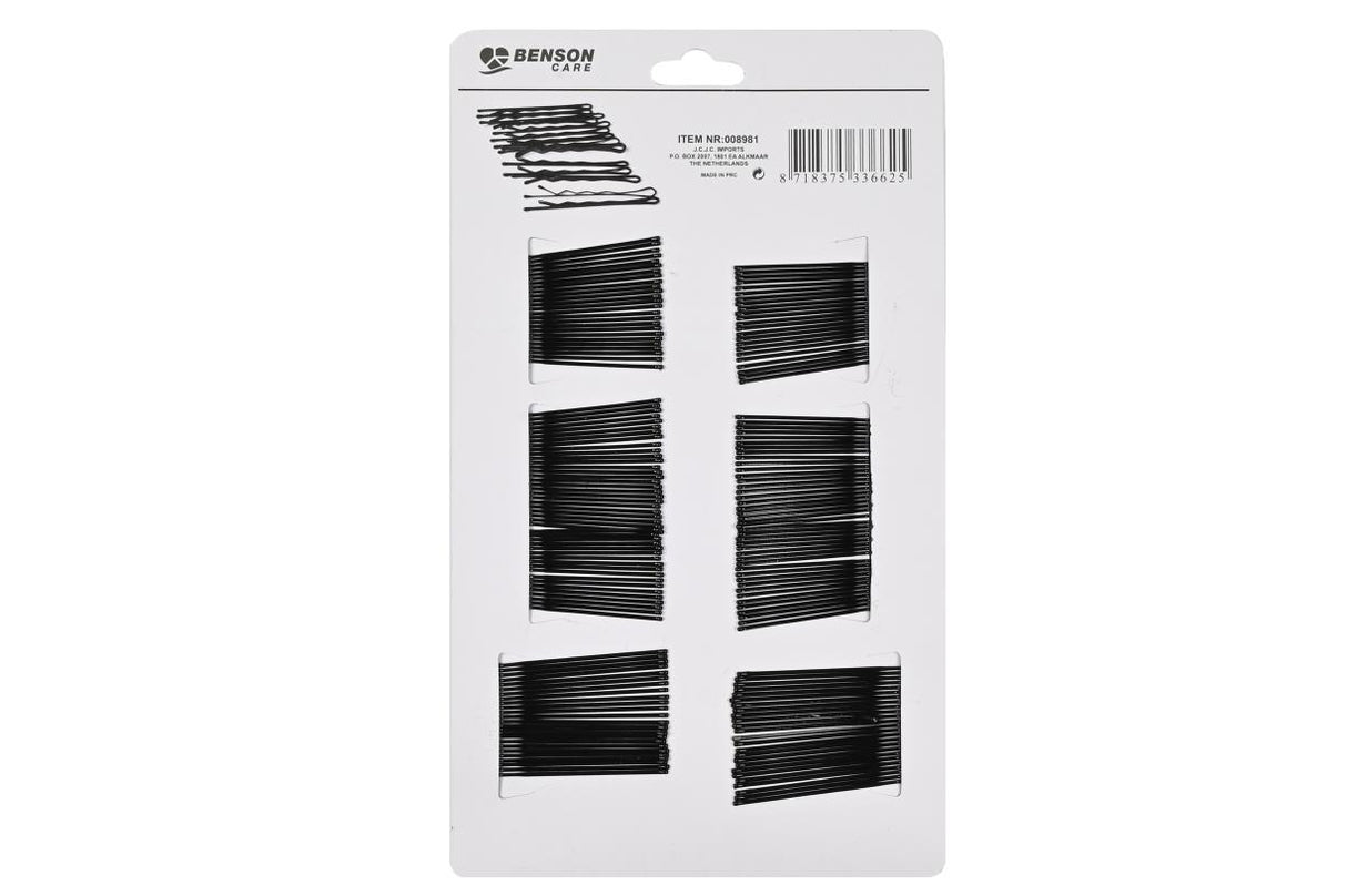 Épingles à cheveux 200 pcs noir
