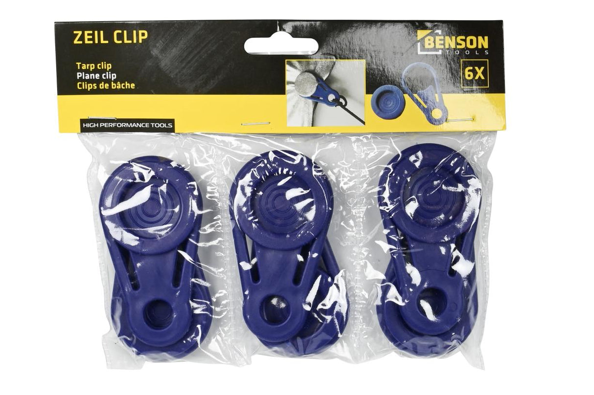 Set clips de bâche 6 pcs action