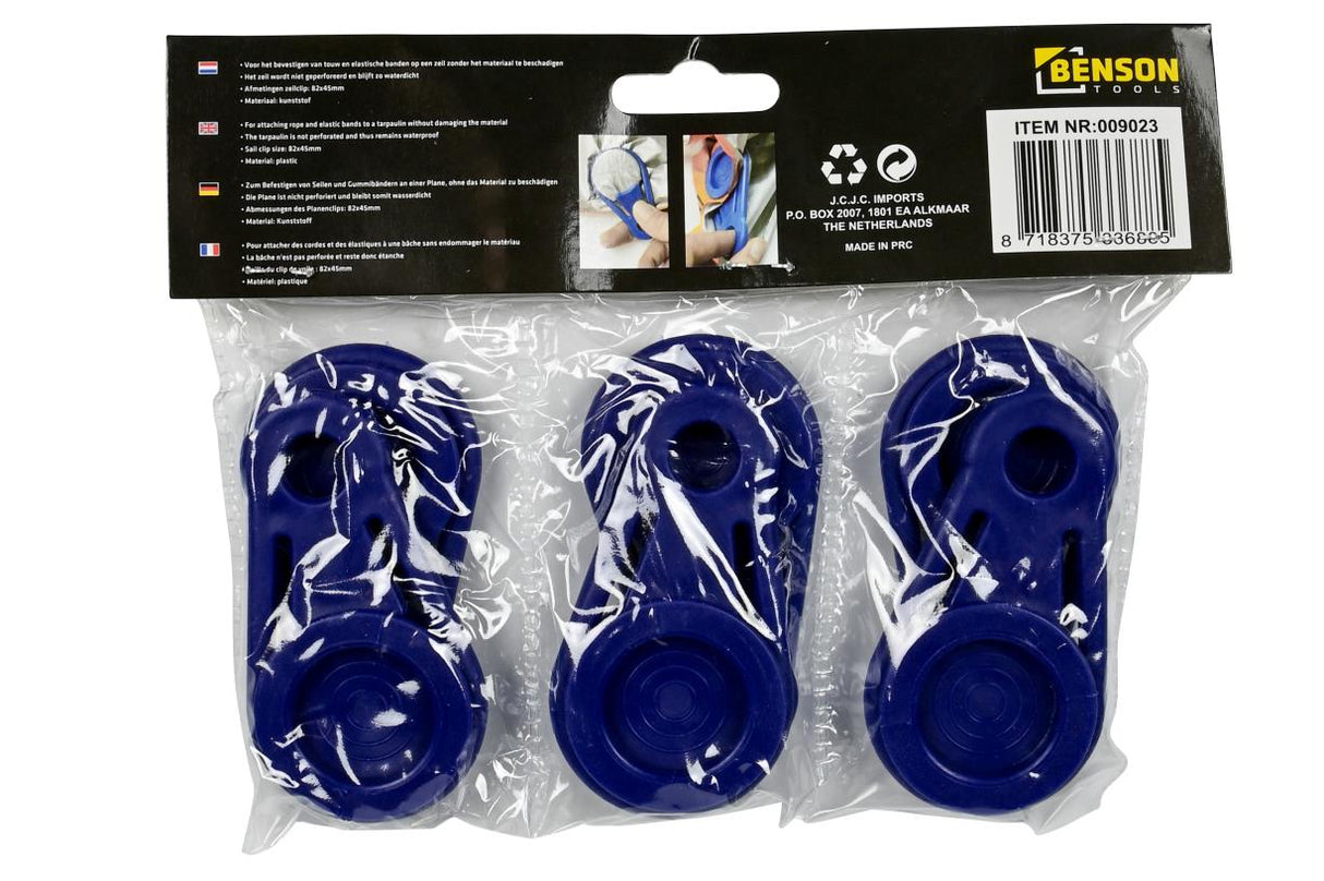 Set clips de bâche 6 pcs action
