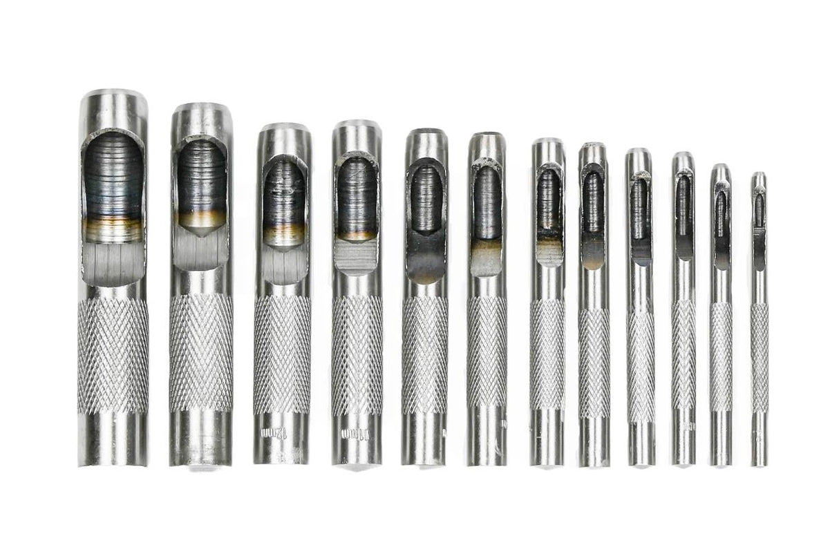 Hollow punch set 12 pcs jumbo