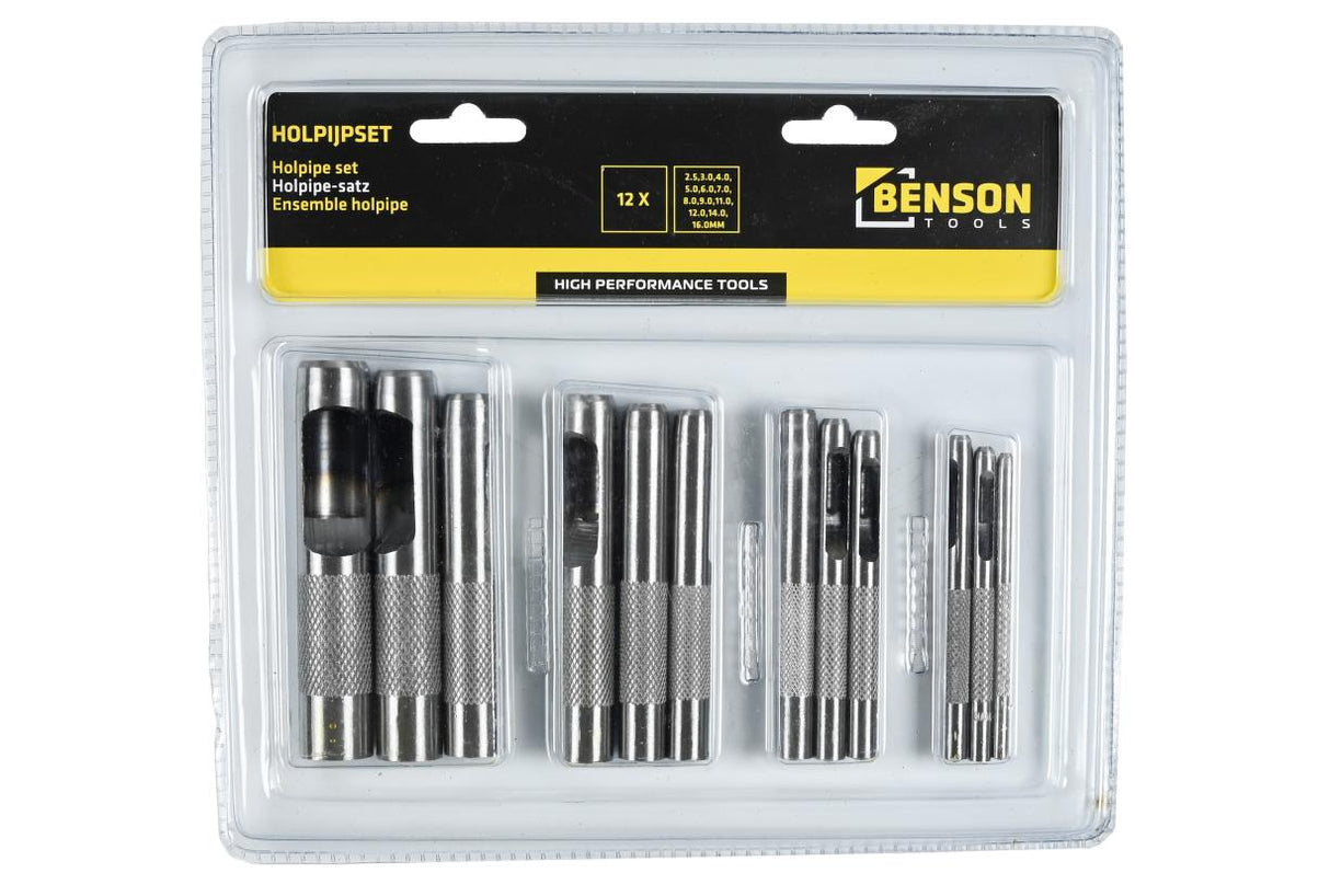 Hollow punch set 12 pcs jumbo