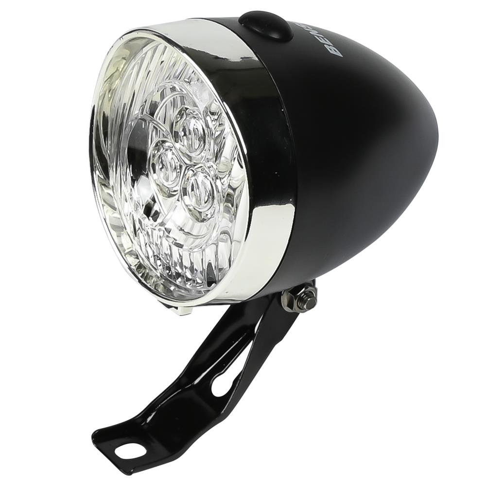 Phare vélo 3 LED noir