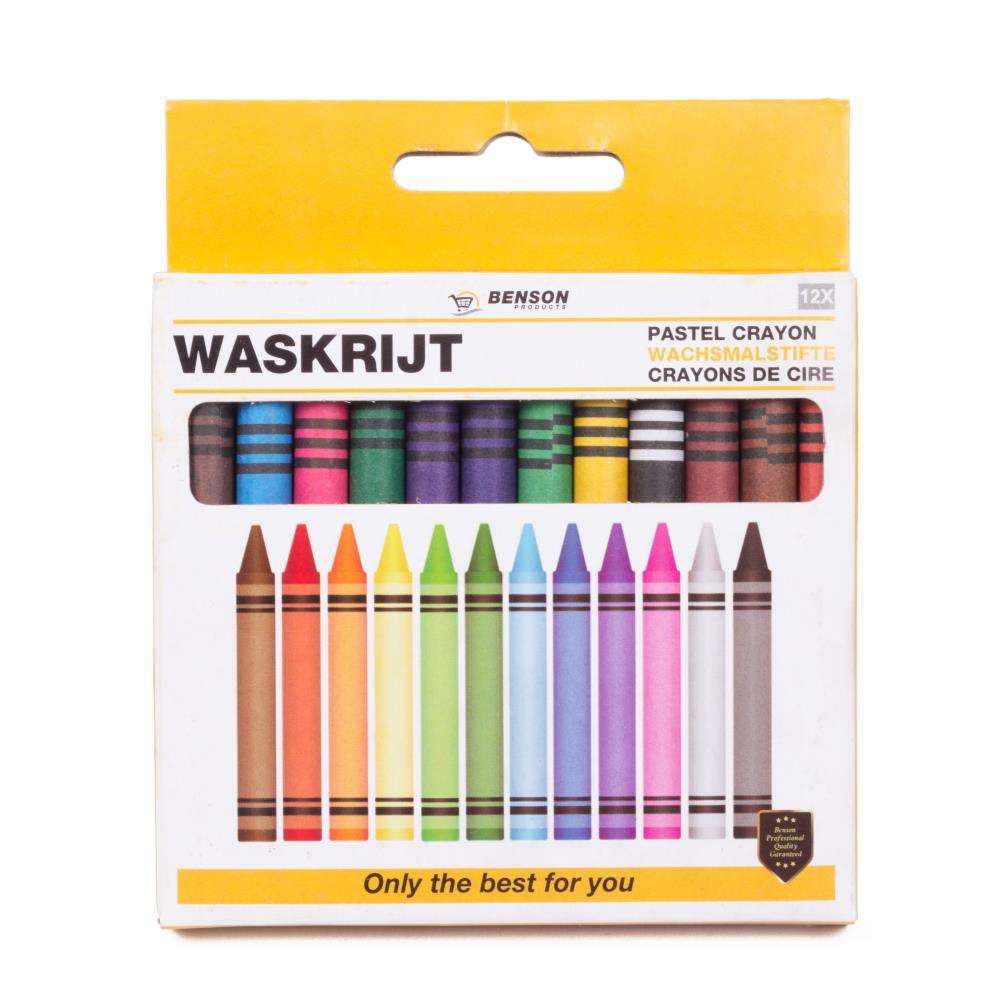 Crayon de cire 12 pcs ø8 mm