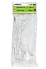Anschlussschnur + SK Stecker 1,8 m weiss