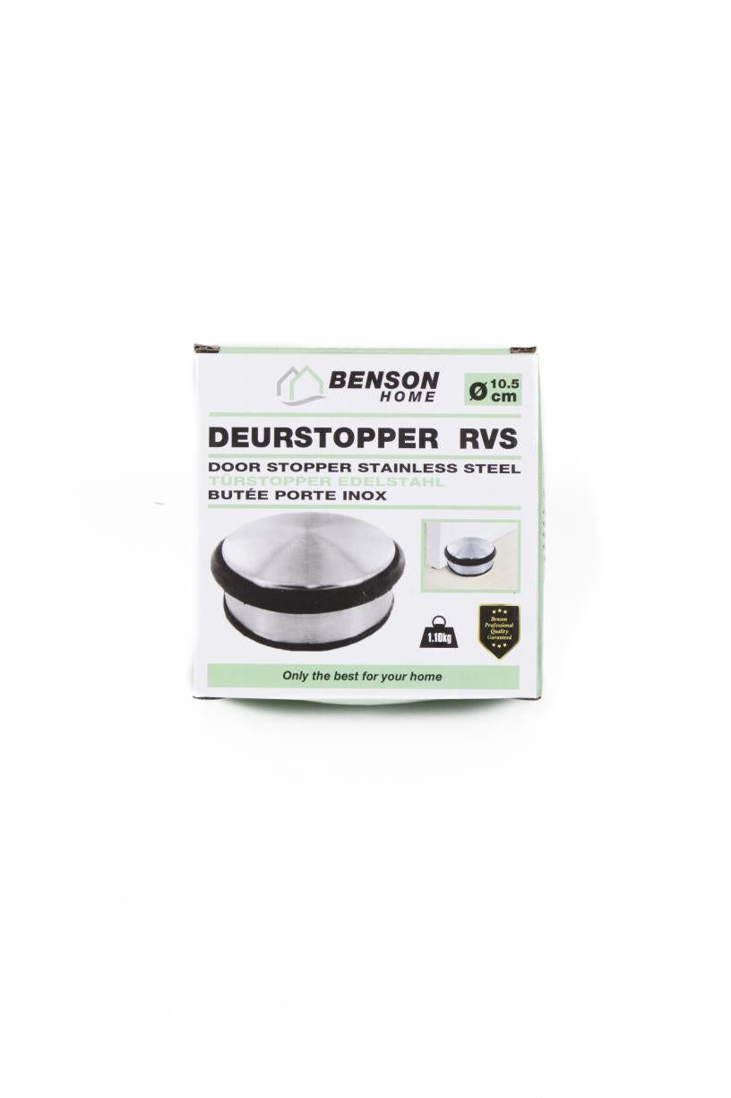Deurstopper ø10,5 cm RVS Deluxe