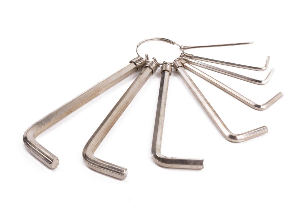 Hex key wrench set 8 pcs ring 1.5-6.0 mm