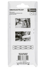 Hex key wrench set 8 pcs ring 1.5-6.0 mm