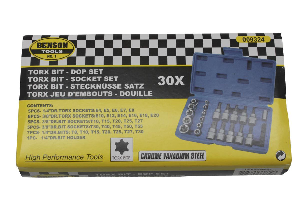 Torx bit - socket set 30 pcs Cr-V