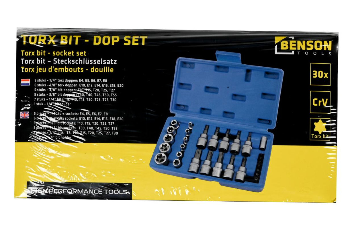 Torx bit - socket set 30 pcs Cr-V