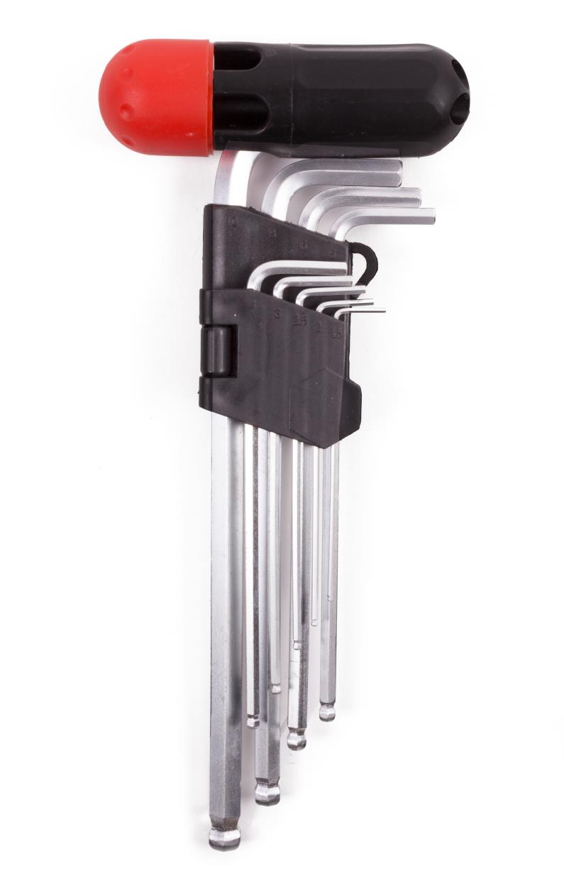Hex key ballpoint set 10 pcs Cr-V