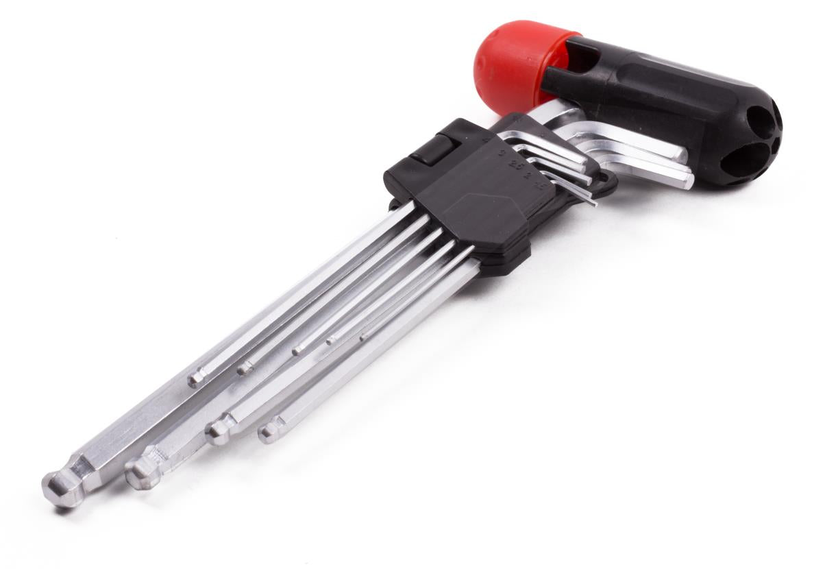 Hex key ballpoint set 10 pcs Cr-V