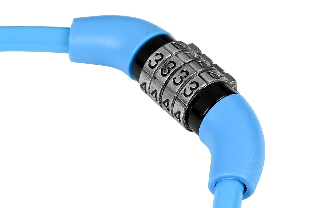 Cable- combination lock CodeKidz 8 x 650 mm mix