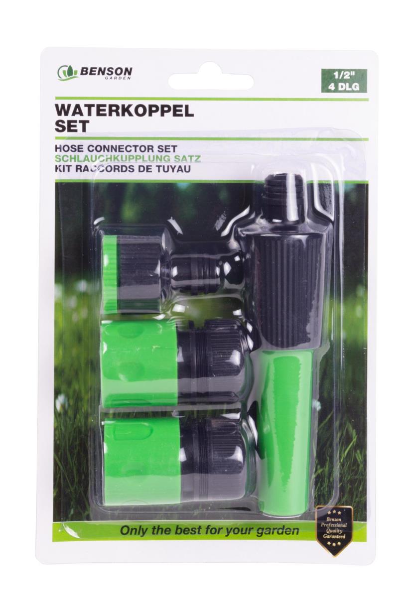 Kit raccords de tuyau 1/2" 4 pcs action