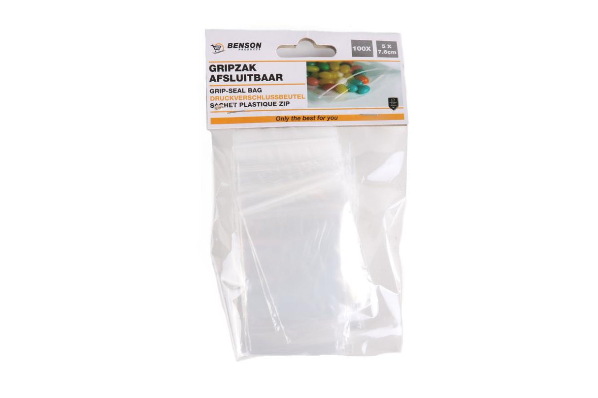 Grip-seal bag 100 pcs 5 x 7,6 cm