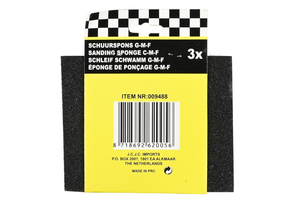 Schleifschwamm 3-tlg schwarz