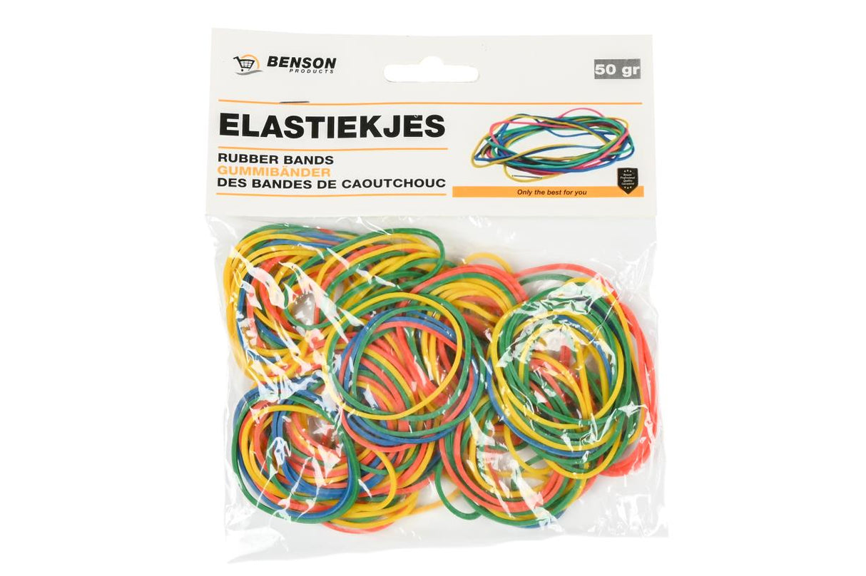 Elastiekjes 50 gr kleur