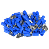 Cable lug 50 pcs male flat / 2.5=>6.3 blue