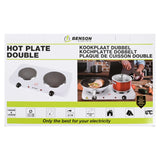 Kochplatte weiss doppelt 1000/1500W