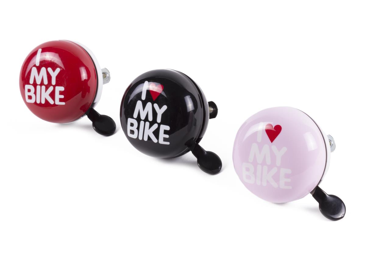 Bicycle bell ding-dong 65 mm i love my bike