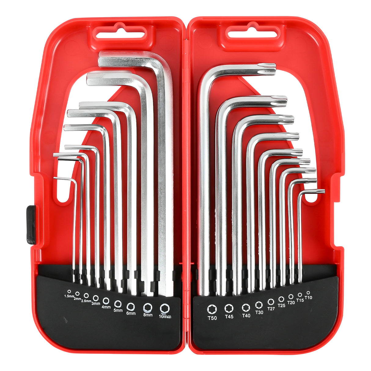 Jeu de clés six pans + torx longue 18 pcs profi