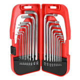 Jeu de clés six pans + torx longue 18 pcs profi