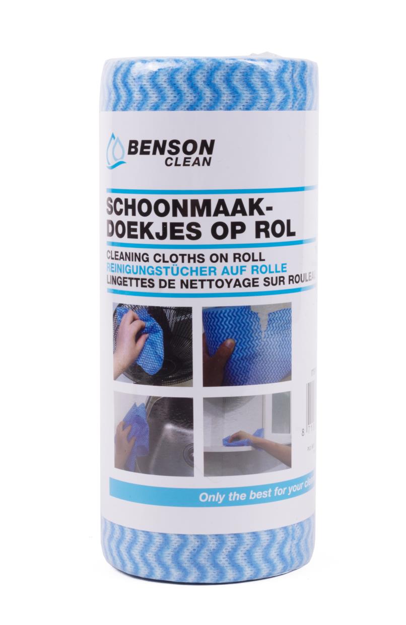 Lingettes de nettoyage sur rouleau 50 pcs