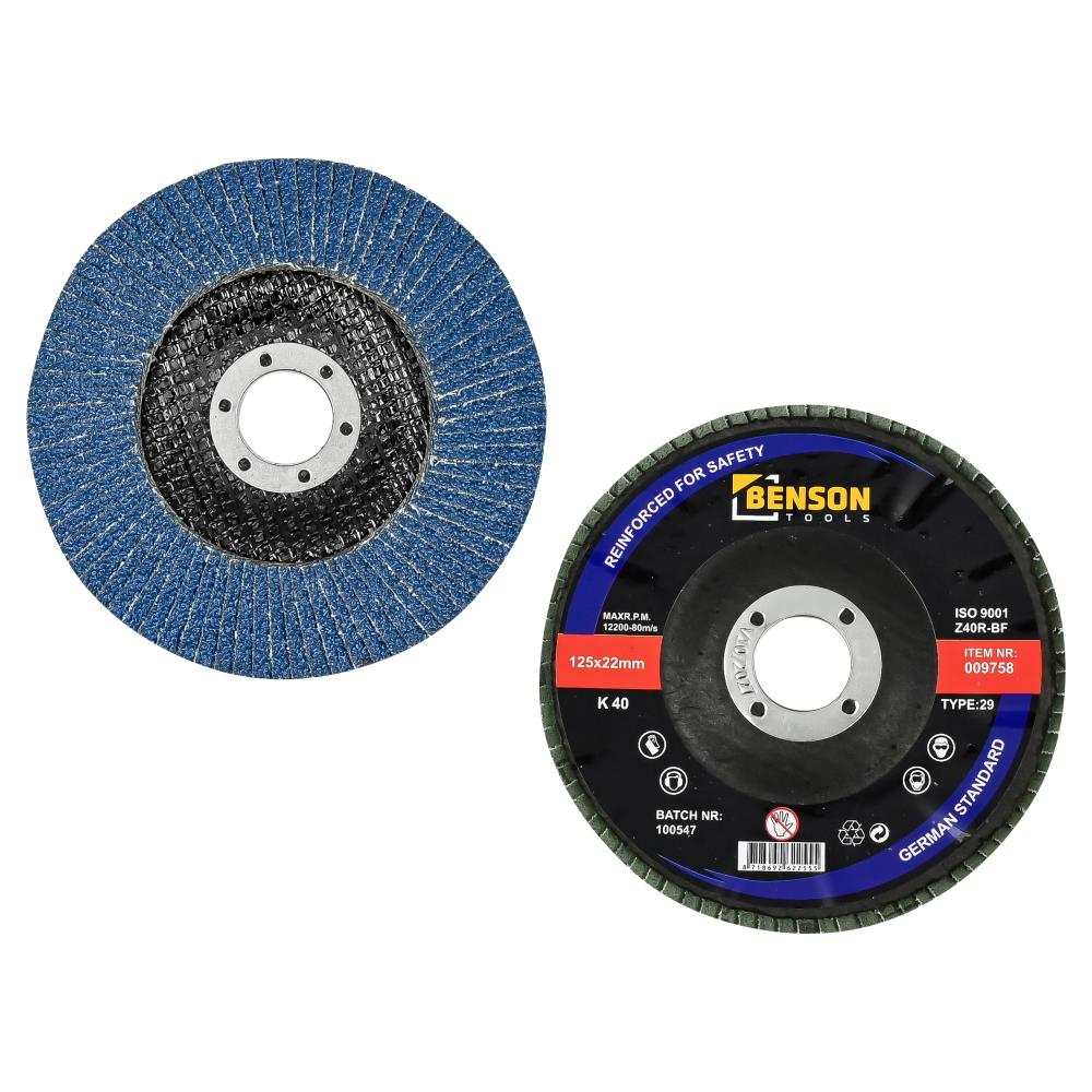Flap wheel 125 mm k 40