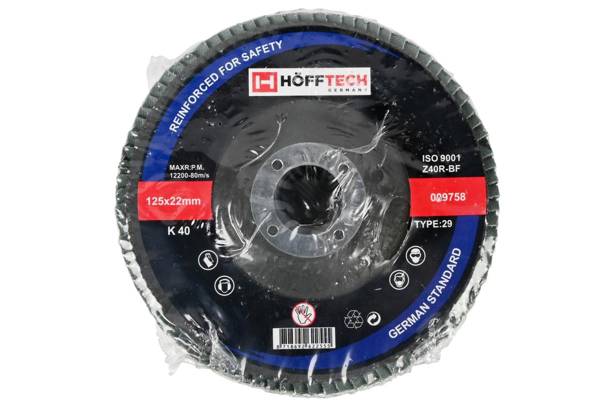 Flap wheel 125 mm k 40