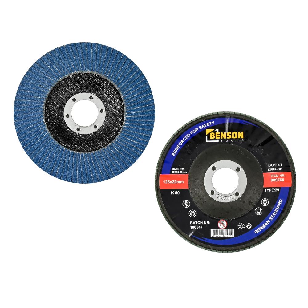 Flap wheel 125 mm k 80