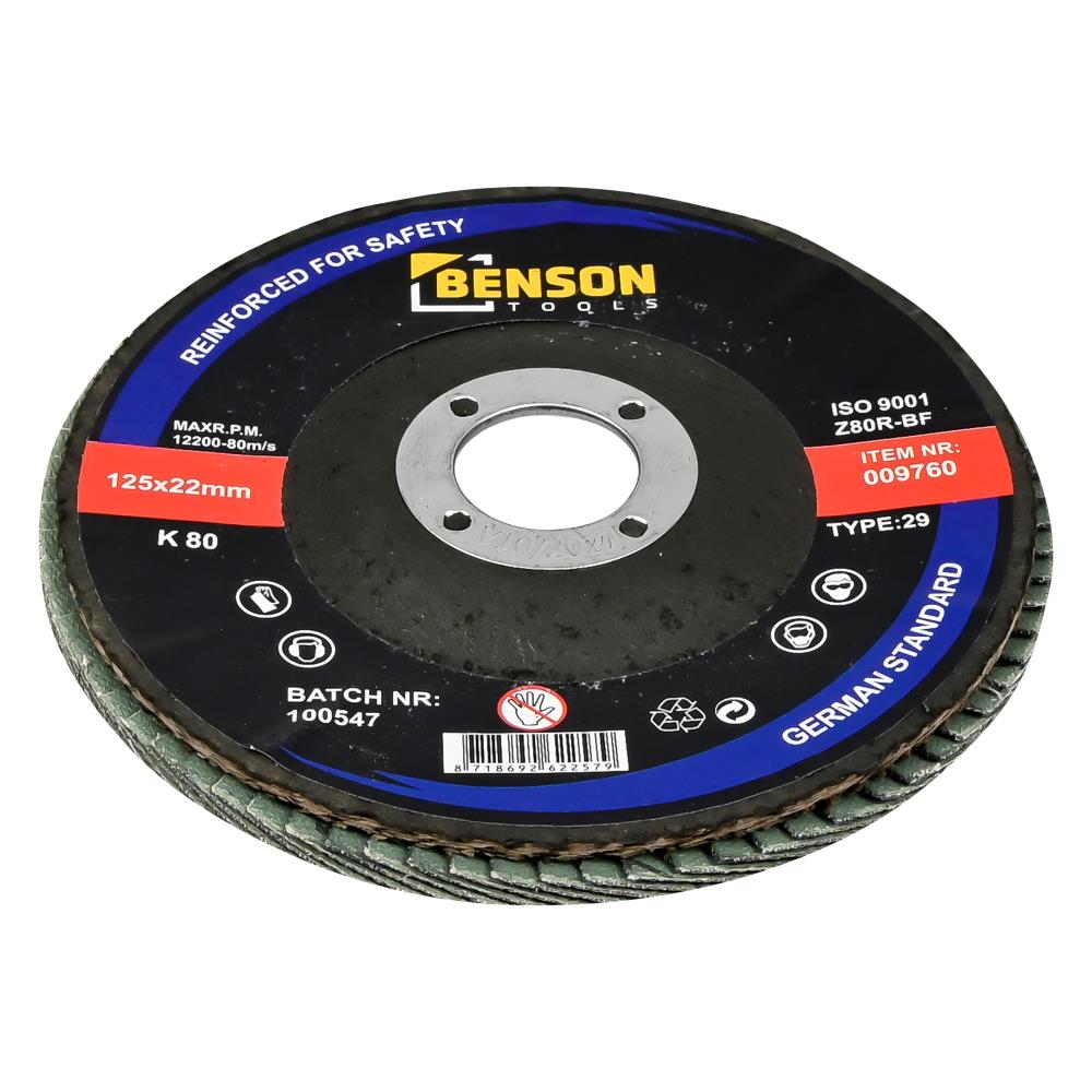 Flap wheel 125 mm k 80
