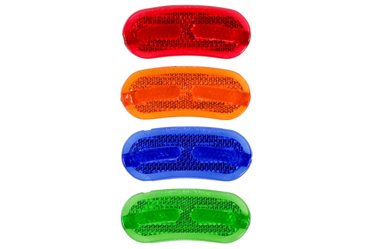 Spoke reflector set oval 4 pcs